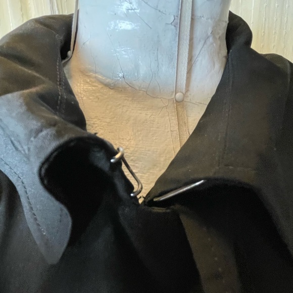 London Fog Charcoal Double-Breasted Trench Coat - Picture 2 of 16